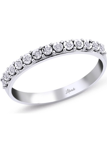 Kalemli Yarım Tur Pırlanta Yüzük