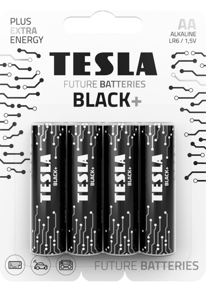 Black+ Serisi Aa Alkalin Pil Geleceğin Pilleri