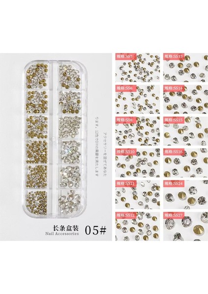 Tırnak Süsleme Nail Art Taş F727-5