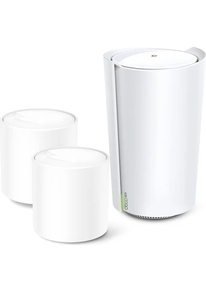 TP-Link Deco X73-DSL(3-pack), AX5400 Mbps, Dual-Band, Gigabit Ethernet Portları, 150 Cihaza Kadar Bağlantı, 660 m² 'ye Kadar Kapsama, Fiber Destekli Wi-Fi 6 VDSL Mesh Modemi