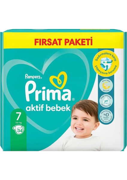 Bebek Bezi Aktif Bebek 7 Beden 34 Adet Xx Large Fırsat Paketi fiyatları