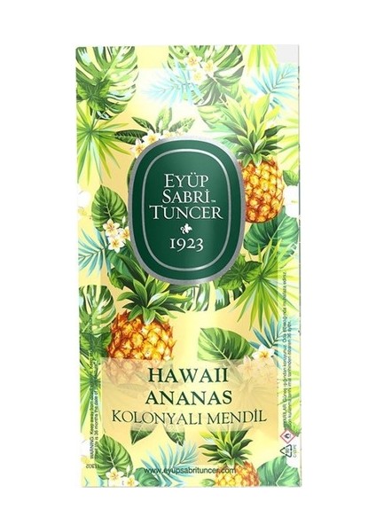 Eyüp Sabri Tuncer Havaii Ananas Kolonyalı Mendil 150'li 5 x 10 cm