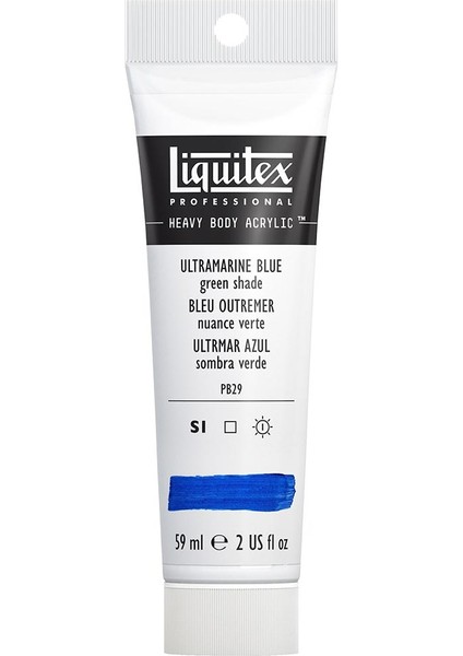 Professional Heavy Body Akrilik Boya 59ML Ultramarine Blue Green Shade 380 S1