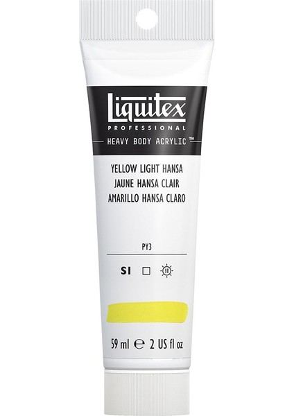 Professional Heavy Body Akrilik Boya 59ML Sarı Açık Hansa 411 S1