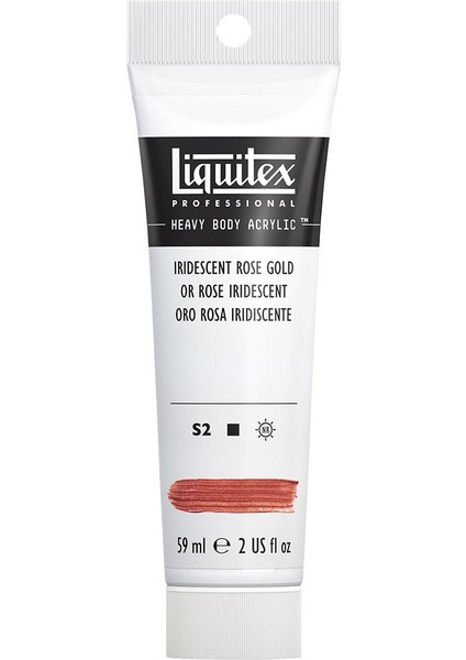 Professional Heavy Body Akrilik Boya 59ML Iridescent Rose Gold 227 S2