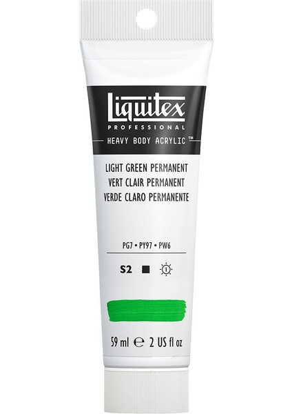 Professional Heavy Body Akrilik Boya 59ML Açık Yeşil Kalıcı 312 S2