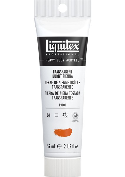 Professional Heavy Body Akrilik Boya 59ML Şeffaf Burnt Sienna 129 S3 modelleri