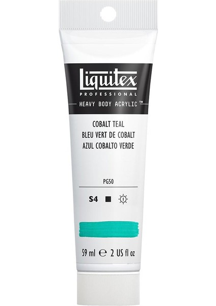 Professional Heavy Body Akrilik Boya 59ML Cobalt Teal 172 S4