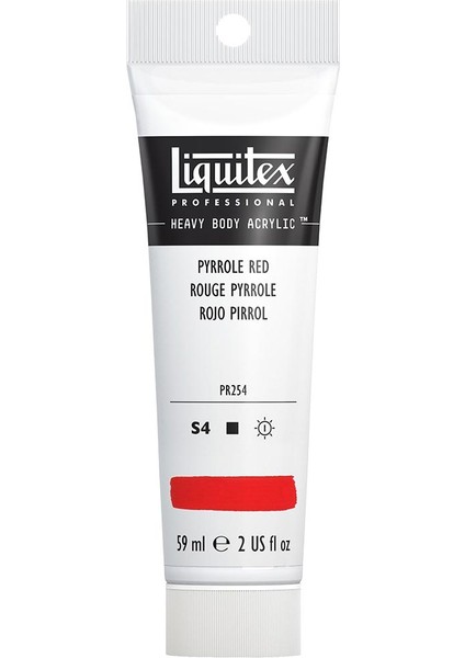 Professional Heavy Body Akrilik Boya 59ML Pirol Kırmızısı 321 S4