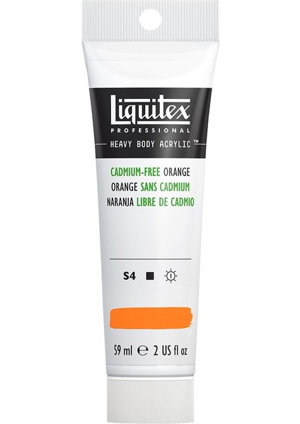 Professional Heavy Body Akrilik Boya 59ML Kadmiyumsuz Turuncu 892 S4