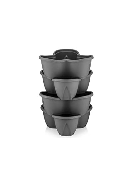 Pks3 Pamukkale Saksı 62,2 Cm, 12,5 Litre Dekoratif Saksı Antrasit modelleri