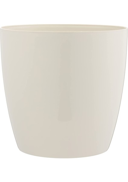 YK04 Yakut Saksı No:4 Drenaj Aparatı ile Birlikte, Kirli Beyaz, 21.8cm, 7.4 Litre