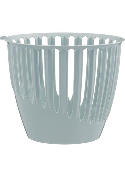 Pyn4 Piyano Saksı Geçme Tabaklı Içlikli Dekoratif Saksı, Gök Mavi, 16.8cm, 1.9 Litre