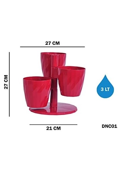 Dnc1 Dönence Saksı No:1 Standlı 21 Cm, 3 Litre Gulkurusu fırsatları
