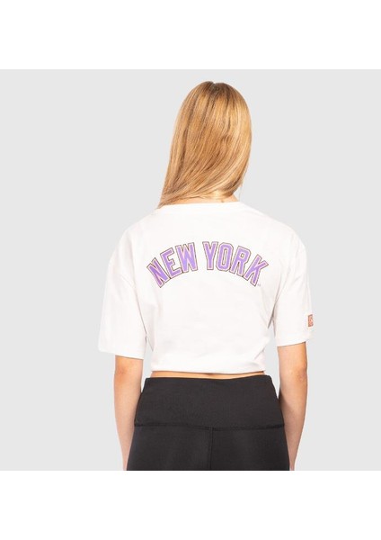 New York Yankees Kadın Kısa Crop T-Shirt modelleri