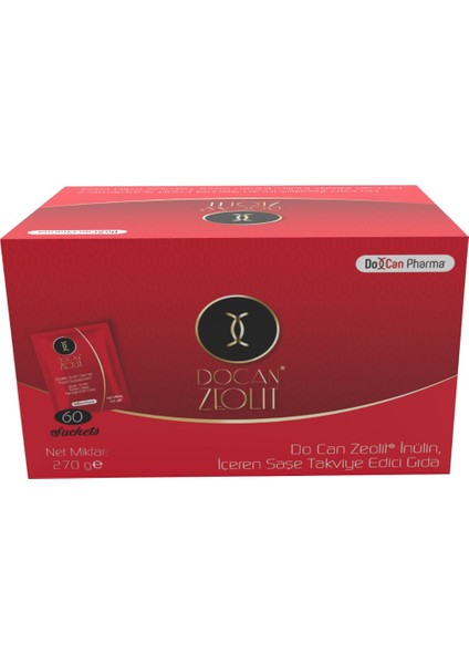 Zeolit ve İnülin içeren Saşe Toz 270 gr