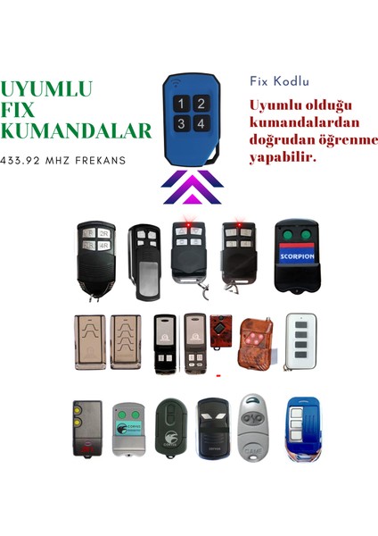 Rollıng (Bft, Nıce, Hıland,faac Vb. ) Olabilen Akıllı Kumanda fırsatları