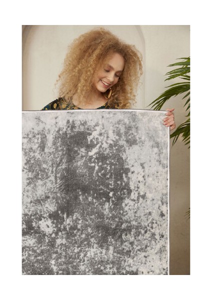 Dekoratif Özel Tasarım Pamuklu Dokuma Taban Yumuşak Dokulu Halı Siyah 80 x 120 cm fiyatları