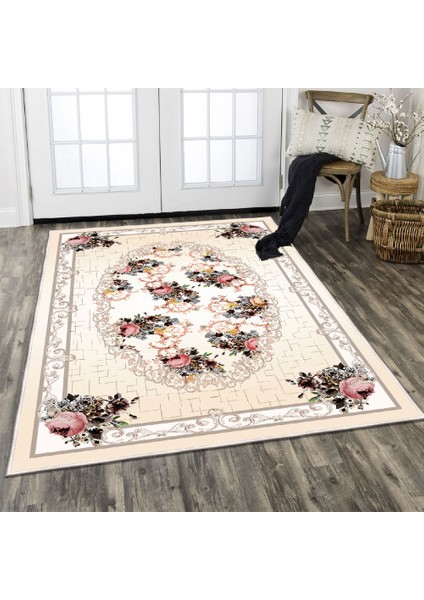 Dekoratif Özel Tasarım Şönil Dokuma Taban Yumuşak Dokulu Halı Renkli 140 x 220 cm modelleri