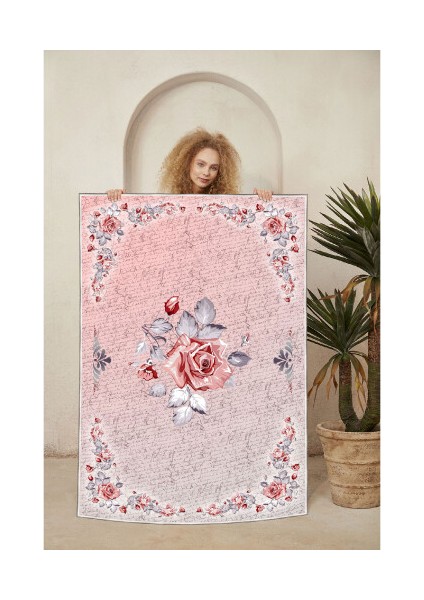 Dekoratif Özel Tasarım Şönil Dokuma Taban Yumuşak Dokulu Halı Renkli 140 x 220 cm