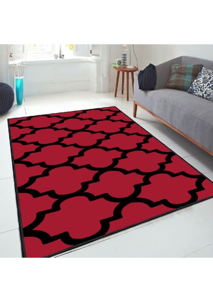 Dekoratif Özel Tasarım Şönil Dokuma Taban Yumuşak Dokulu Halı Renkli 120 x 180 cm