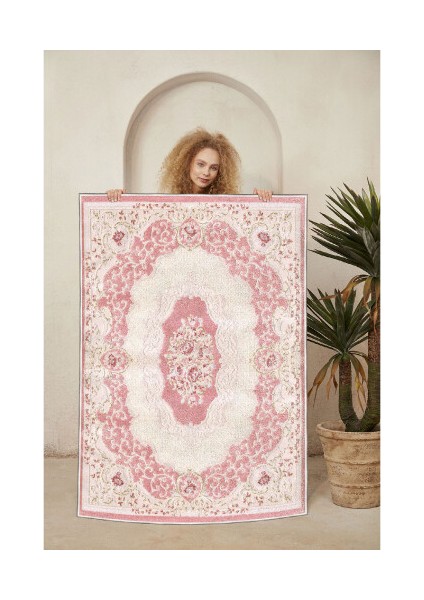 Dekoratif Özel Tasarım Şönil Dokuma Taban Yumuşak Dokulu Halı Renkli 80 x 120 cm