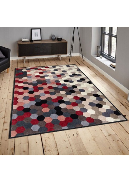 Dekoratif Özel Tasarım Pamuklu Dokuma Taban Yumuşak Dokulu Halı Renkli 80 x 120 cm fiyatları