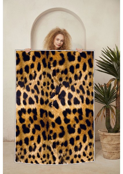 Dekoratif Özel Tasarım Şönil Dokuma Taban Yumuşak Dokulu Halı Renkli 80 x 120 cm