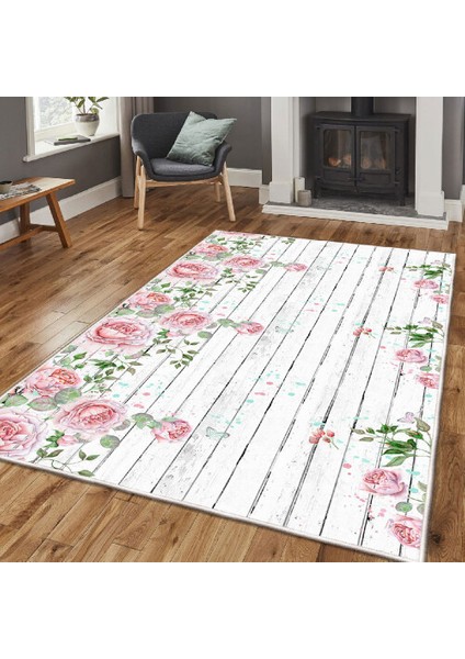 Dekoratif Özel Tasarım Şönil Dokuma Taban Yumuşak Dokulu Halı Renkli 100 x 200 cm