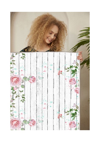 Dekoratif Özel Tasarım Şönil Dokuma Taban Yumuşak Dokulu Halı Renkli 100 x 200 cm fırsatları