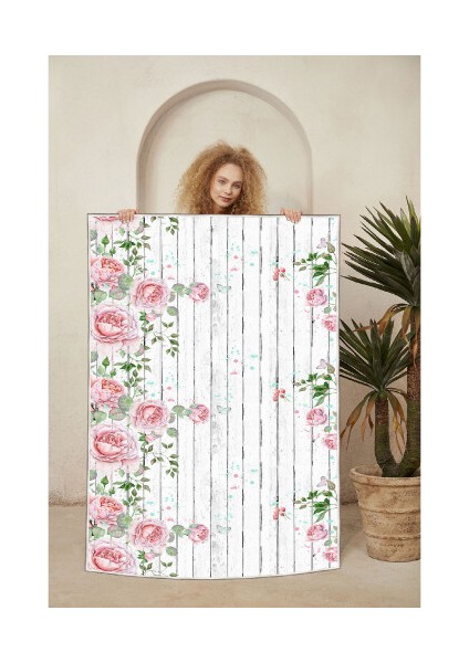 Dekoratif Özel Tasarım Şönil Dokuma Taban Yumuşak Dokulu Halı Renkli 100 x 200 cm indirimleri