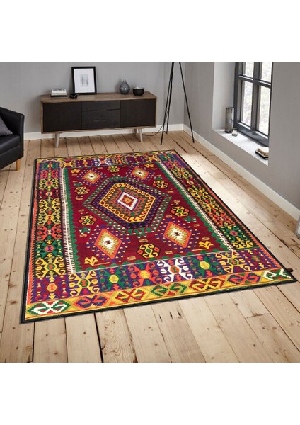 Dekoratif Özel Tasarım Pamuklu Dokuma Taban Yumuşak Dokulu Halı Renkli 80 x 120 cm fiyatları