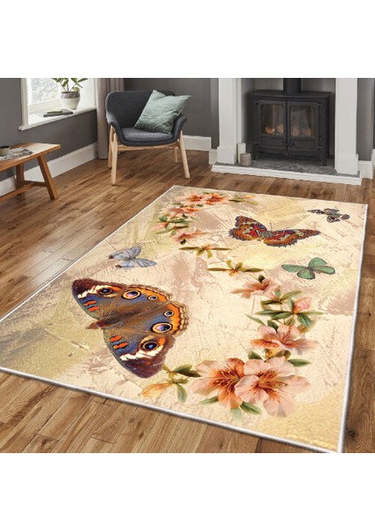 Dekoratif Özel Tasarım Şönil Dokuma Taban Yumuşak Dokulu Halı Renkli 80 x 120 cm fiyatları