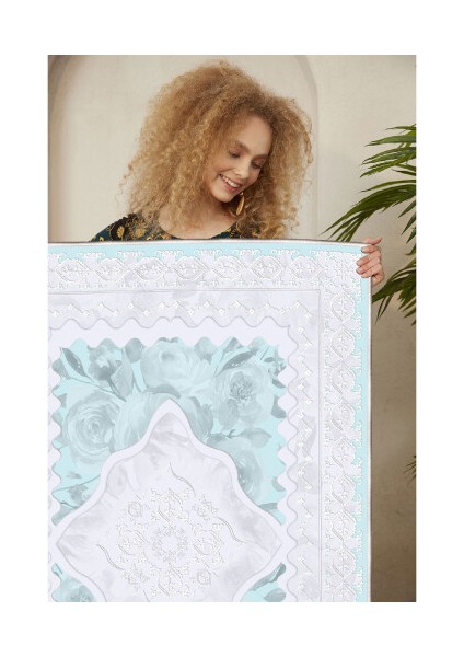Dekoratif Özel Tasarım Şönil Dokuma Taban Yumuşak Dokulu Halı Renkli 80 x 120 cm