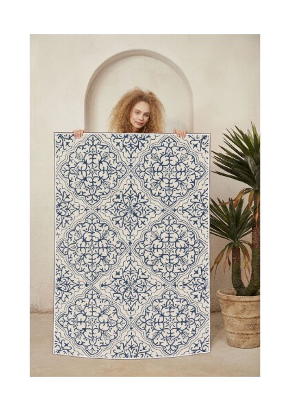 Dekoratif Özel Tasarım Şönil Dokuma Taban Yumuşak Dokulu Halı Renkli 140 x 220 cm