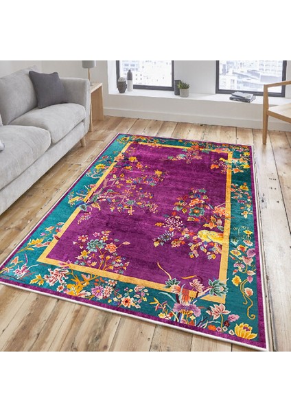 Şönil Dokuma Kilim Dekoratif Özel Tasarım Dokuma Taban Yıkanabilir Kilim