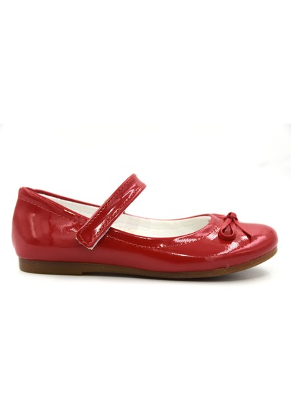 YA14 Kız Çocuk Babet Ayakkabı Rugan Kırmızı fırsatları