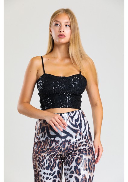 Gloplu Arkası Fermuarlı Zara Payet Bustiyer | BST33154 modelleri