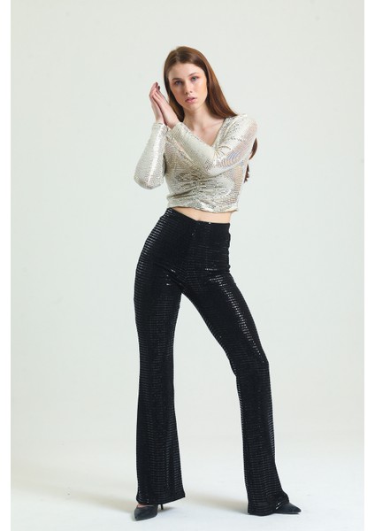 Uzun Kol Önü Lastik Büzgülü Buzi Payet Bluz BLZ34189 modelleri