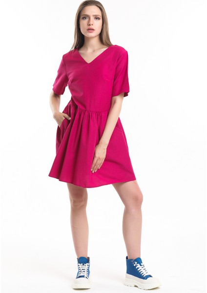 Cep Detaylı Mini Elbise | ELB34254 fiyatları