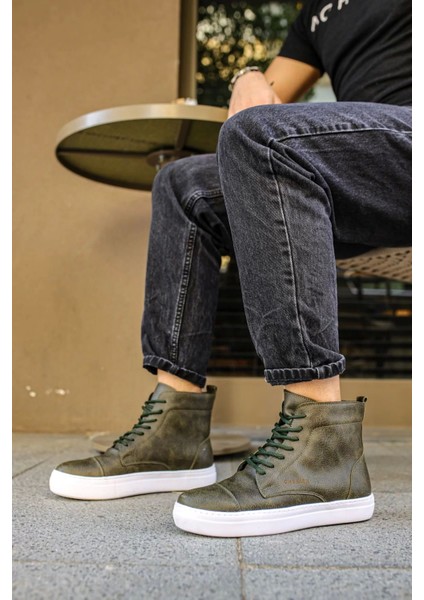 CH029 Cbt Vulcanized Lace Up Erkek Bot Hakı