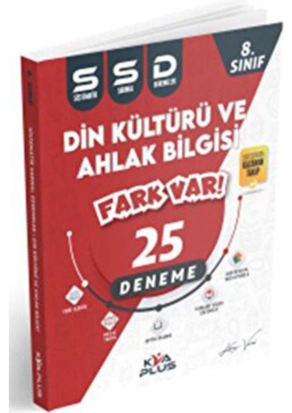 Yayınları 8.Sınıf / LGS Din Külütürü ve Ahlak Bilgisi 25 Sistematik Sarmal Deneme