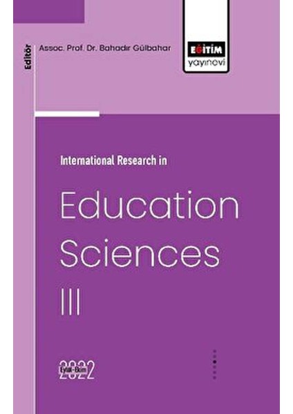 International Research In Education Sciences Iıı