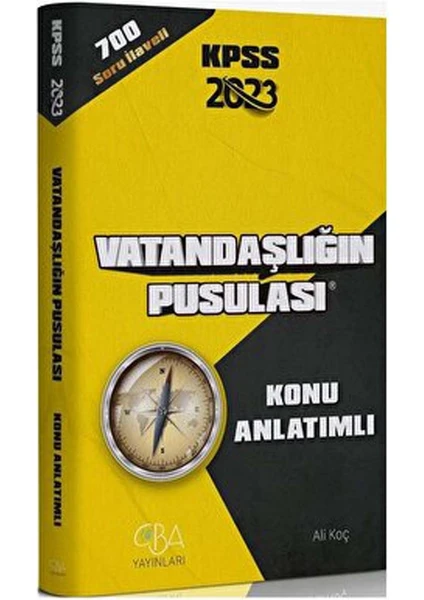 CBA Akademi 2023 KPSS  Vatandaşlığın Pusulası Konu Anlatımı