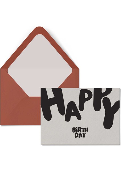 Kartpostal - Tebrik Kartı & Zarf Doğumgünü Happy Birthday Doğum Günü