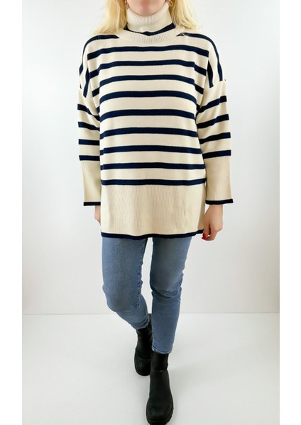 Çizgili Balıkçı Triko Kazak fiyatları