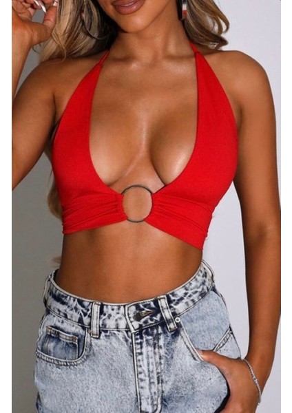 Kadın Göğüs Dekolteli Crop Bluz fiyatları