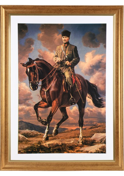 Altın Renkli Çerçeveli Tablo