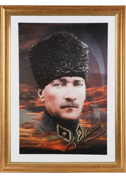 Altın Renkli Çerçeveli Tablo