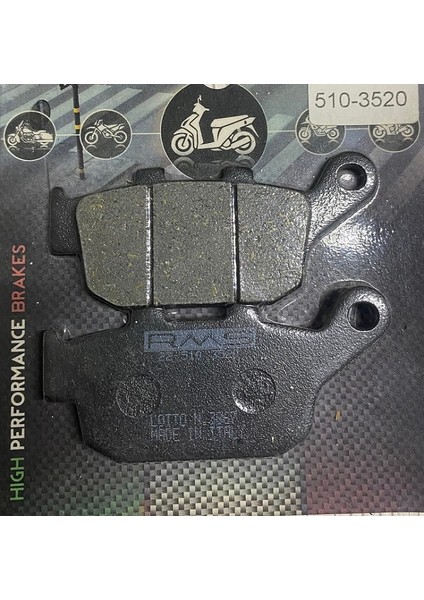 Honda Nc 750 x Abs Arka Fren Balata ( Made In Italy )